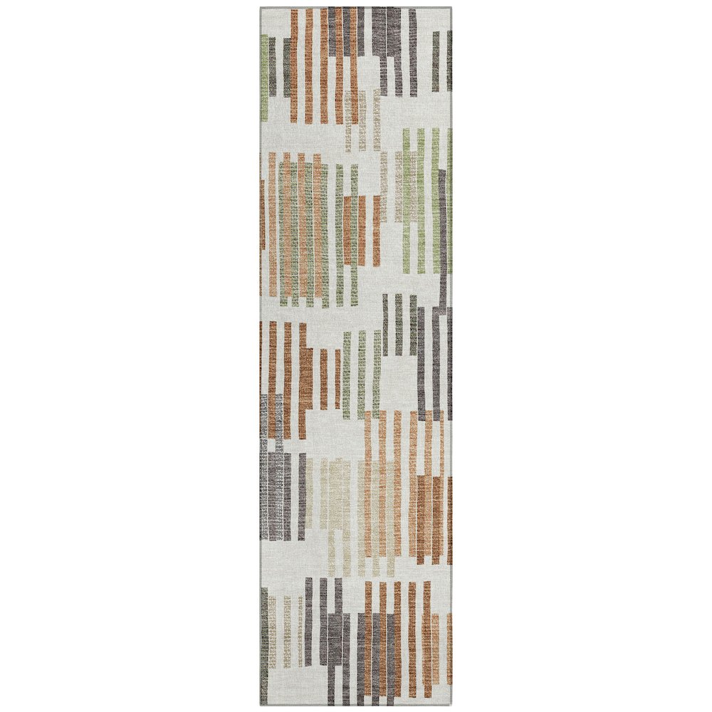Machine Washable Indoor/Outdoor Chantille ACN2598 Ivory 2'3" x 7'6" Runner Rug. Picture 1