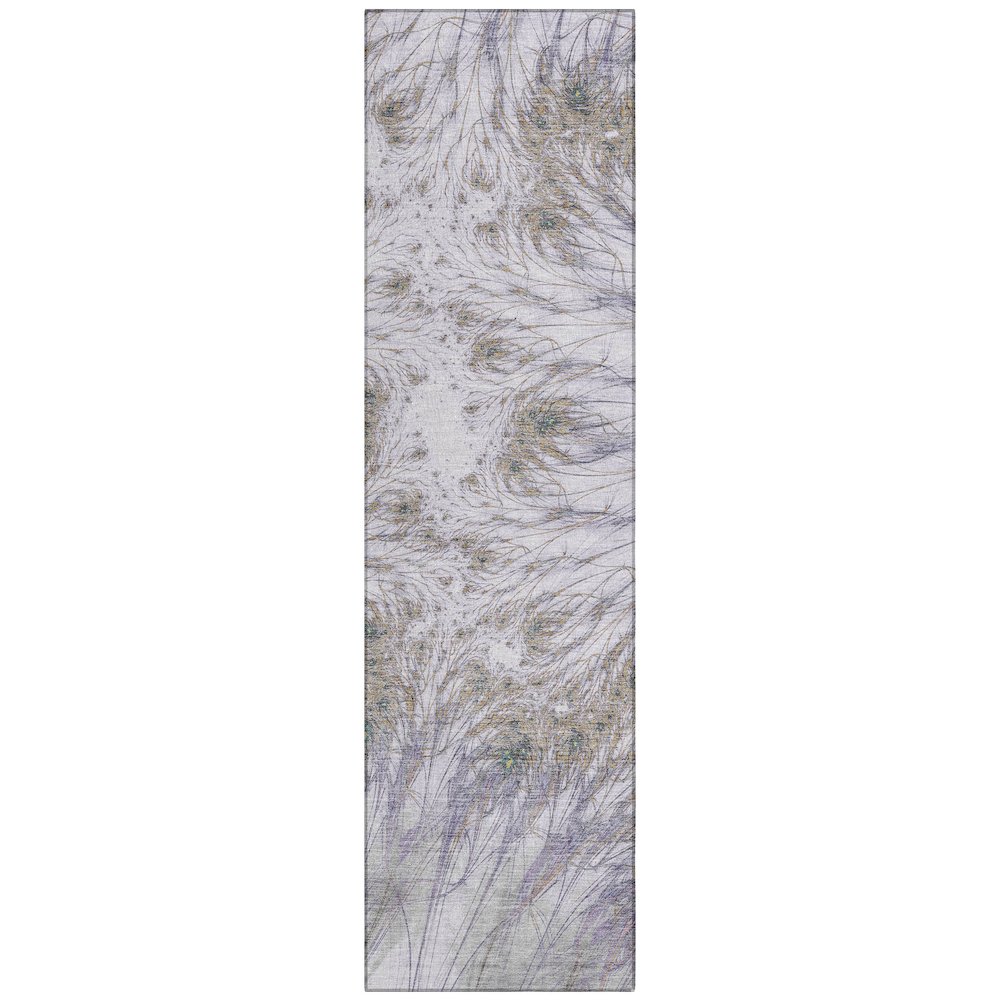 Machine Washable Indoor/Outdoor Chantille ACN2599 Purple 2'3" x 7'6" Runner Rug. Picture 1