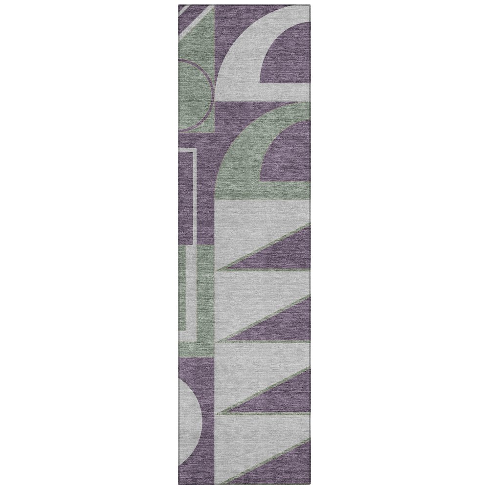Machine Washable Indoor/Outdoor Chantille ACN2607 Purple 2'3" x 7'6" Runner Rug. Picture 1