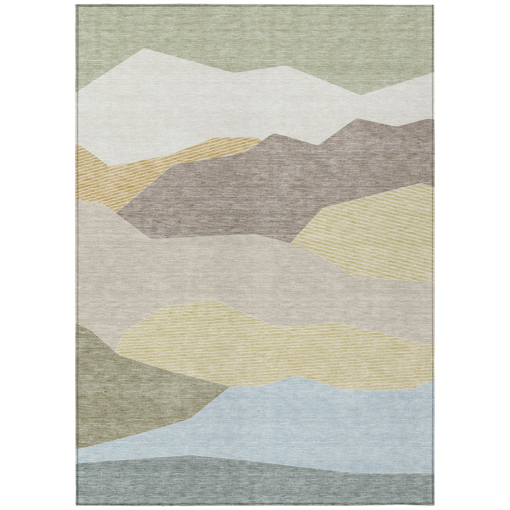 Machine Washable Indoor/Outdoor Chantille ACN2608 Ivory 2'6" x 3'10" Rug. Picture 1