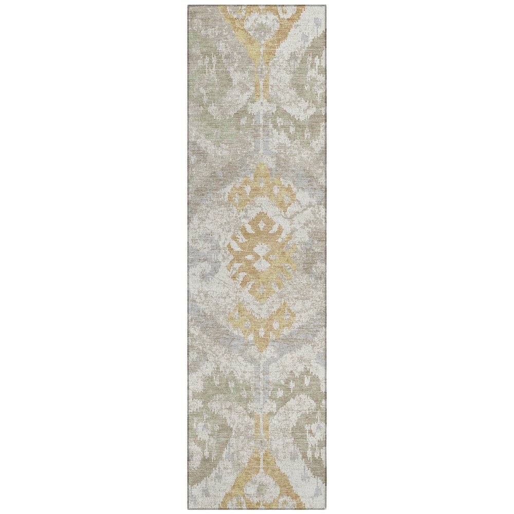 Machine Washable Indoor/Outdoor Chantille ACN2614 Ivory 2'3" x 7'6" Runner Rug. Picture 1