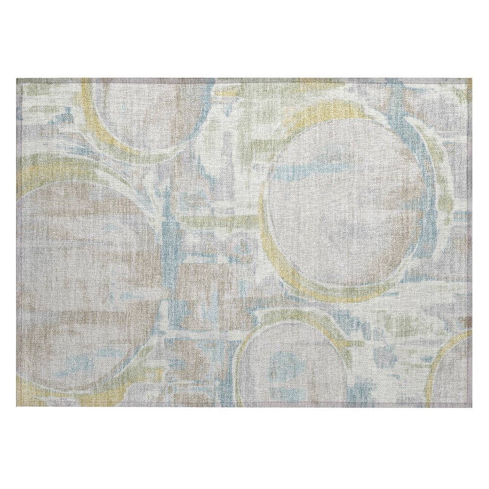 Machine Washable Indoor/Outdoor Chantille ACN2615 Ivory 1'8" x 2'6" Rug. Picture 1