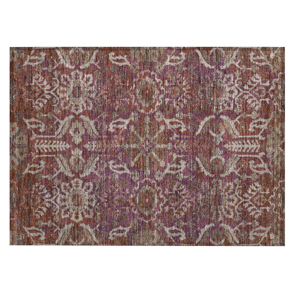 Machine Washable Indoor/Outdoor Chantille ACN2617 Purple 1'8" x 2'6" Rug. Picture 1