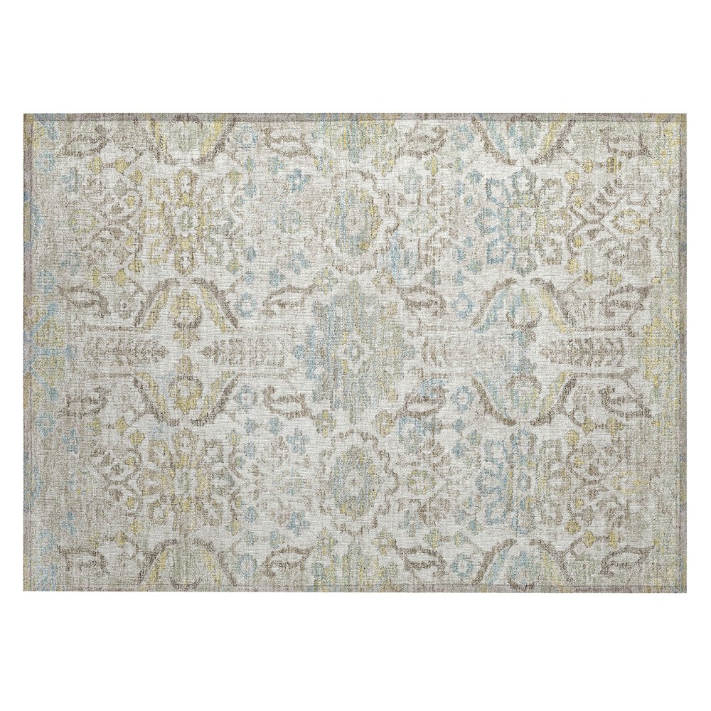 Machine Washable Indoor/Outdoor Chantille ACN2617 Ivory 1'8" x 2'6" Rug. Picture 1