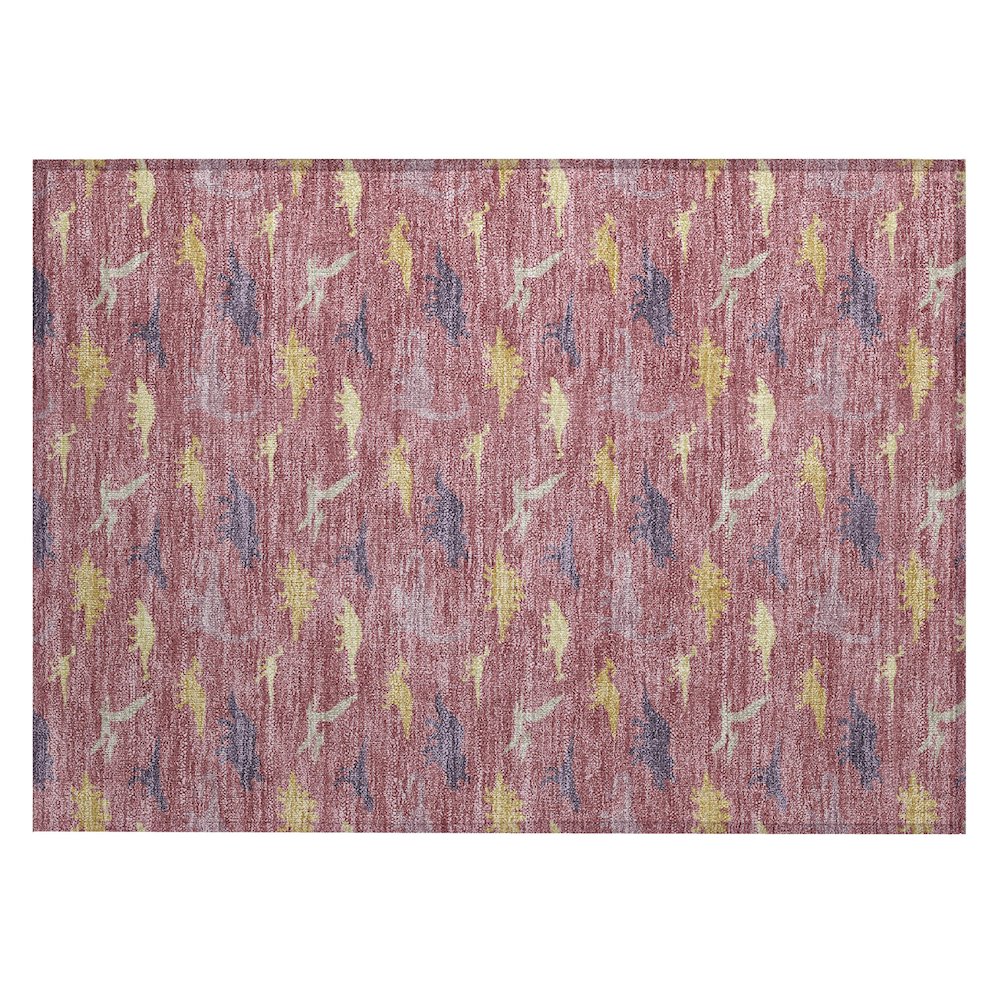 Machine Washable Indoor/Outdoor Chantille ACN2622 Pink 1'8" x 2'6" Rug. Picture 1