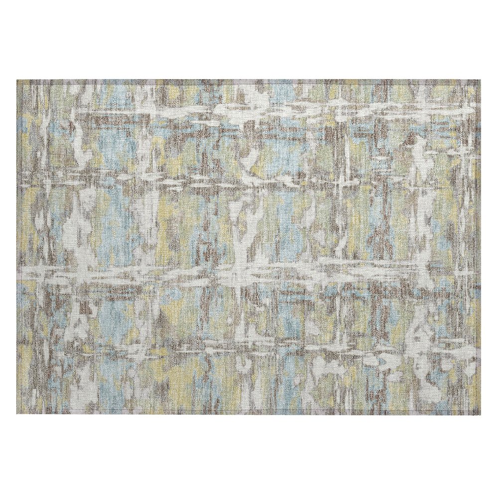 Machine Washable Indoor/Outdoor Chantille ACN2627 Ivory 1'8" x 2'6" Rug. Picture 1