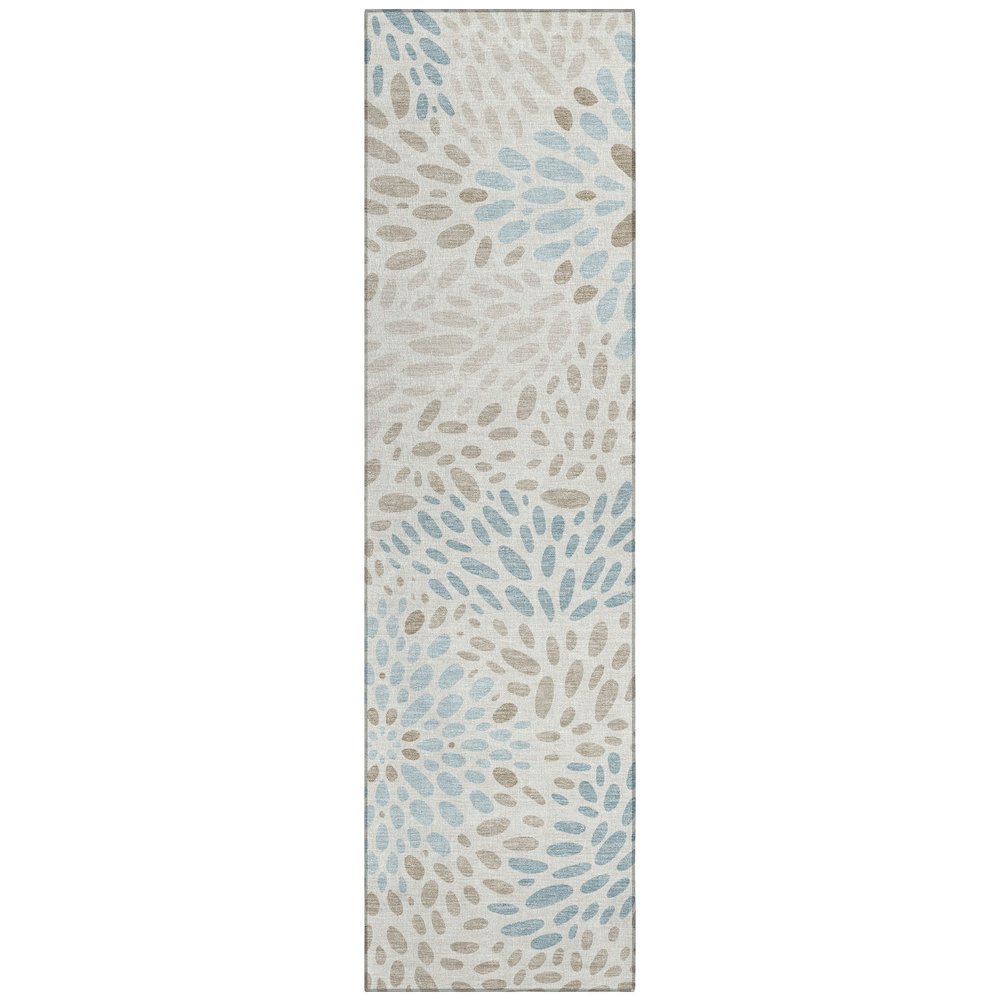 Machine Washable Indoor/Outdoor Chantille ACN2629 Ivory 2'3" x 7'6" Runner Rug. Picture 1