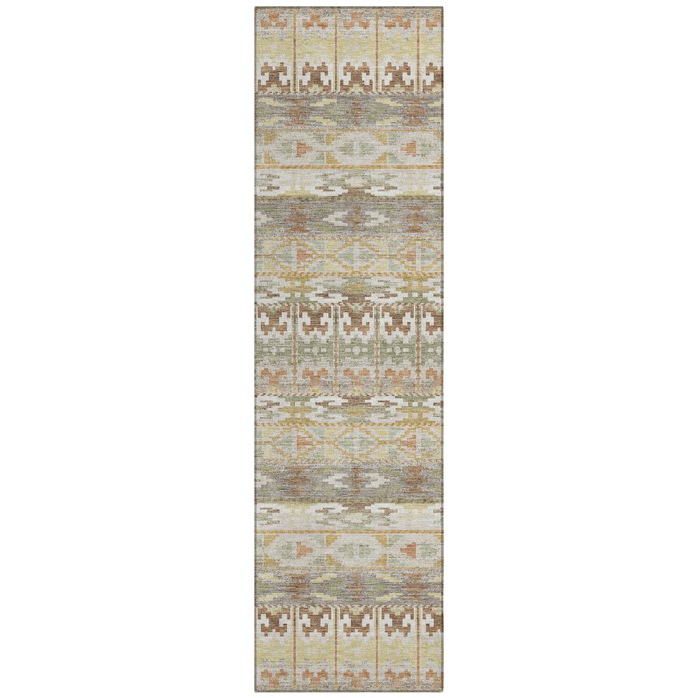 Machine Washable Indoor/Outdoor Chantille ACN2635 Ivory 2'3" x 7'6" Runner Rug. Picture 1