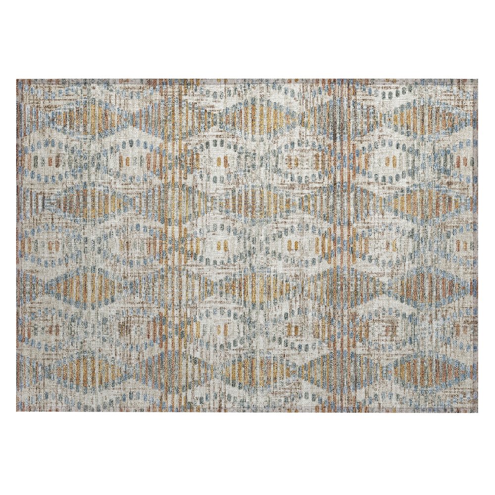 Machine Washable Indoor/Outdoor Chantille ACN2640 Ivory 1'8" x 2'6" Rug. Picture 1