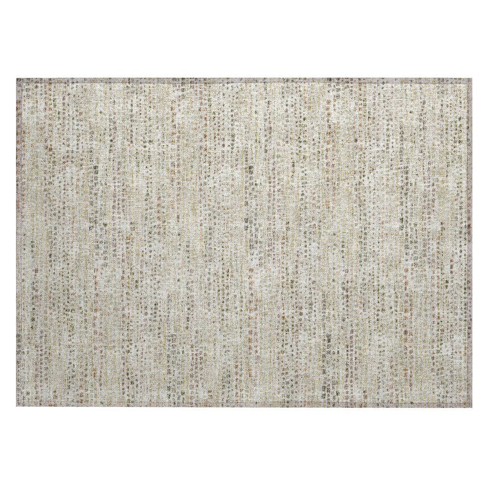 Machine Washable Indoor/Outdoor Chantille ACN2641 Ivory 1'8" x 2'6" Rug. Picture 1