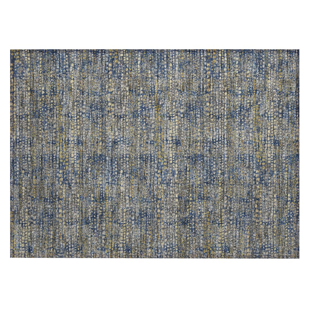 Machine Washable Indoor/Outdoor Chantille ACN2641 Blue 1'8" x 2'6" Rug. Picture 1