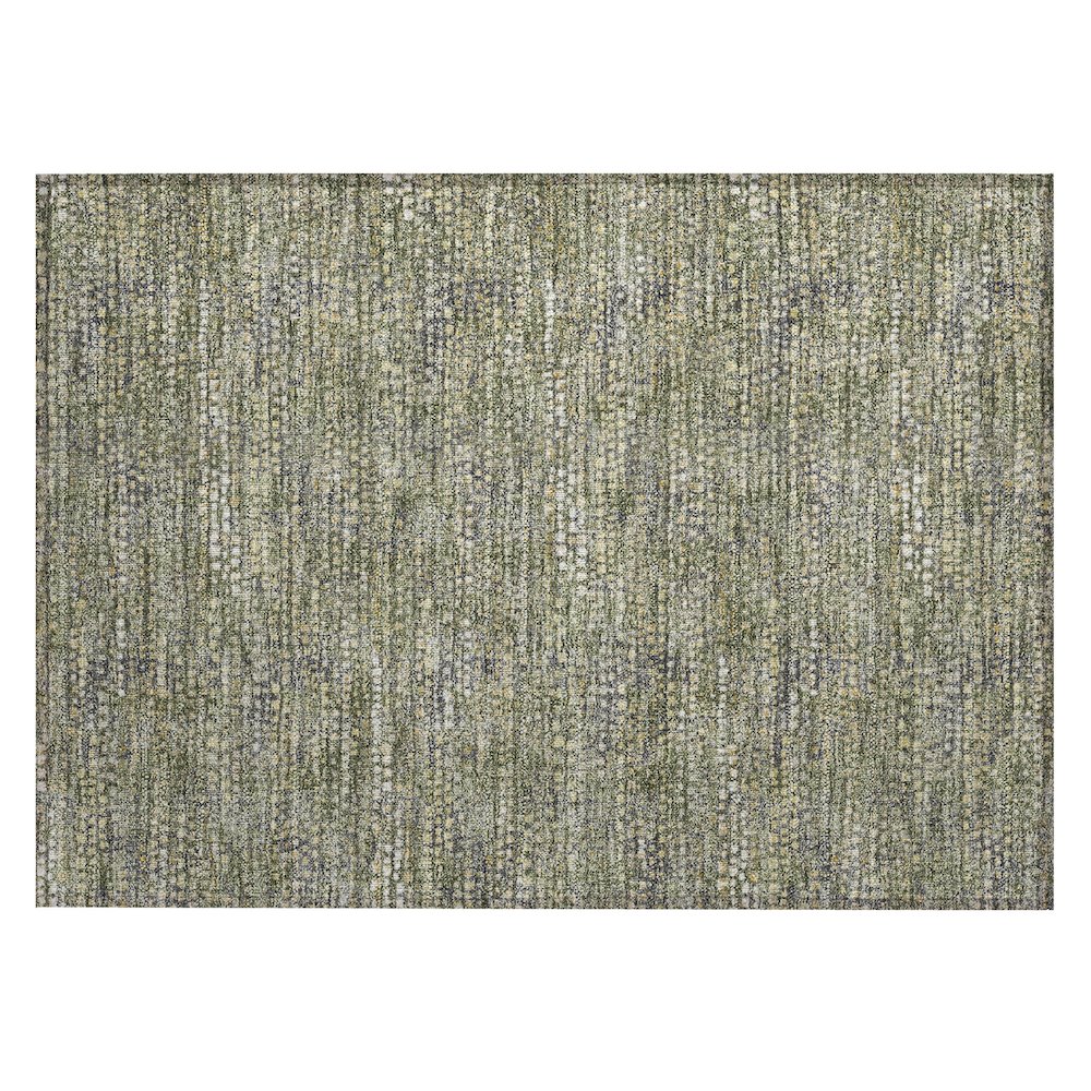 Machine Washable Indoor/Outdoor Chantille ACN2641 Green 1'8" x 2'6" Rug. Picture 1