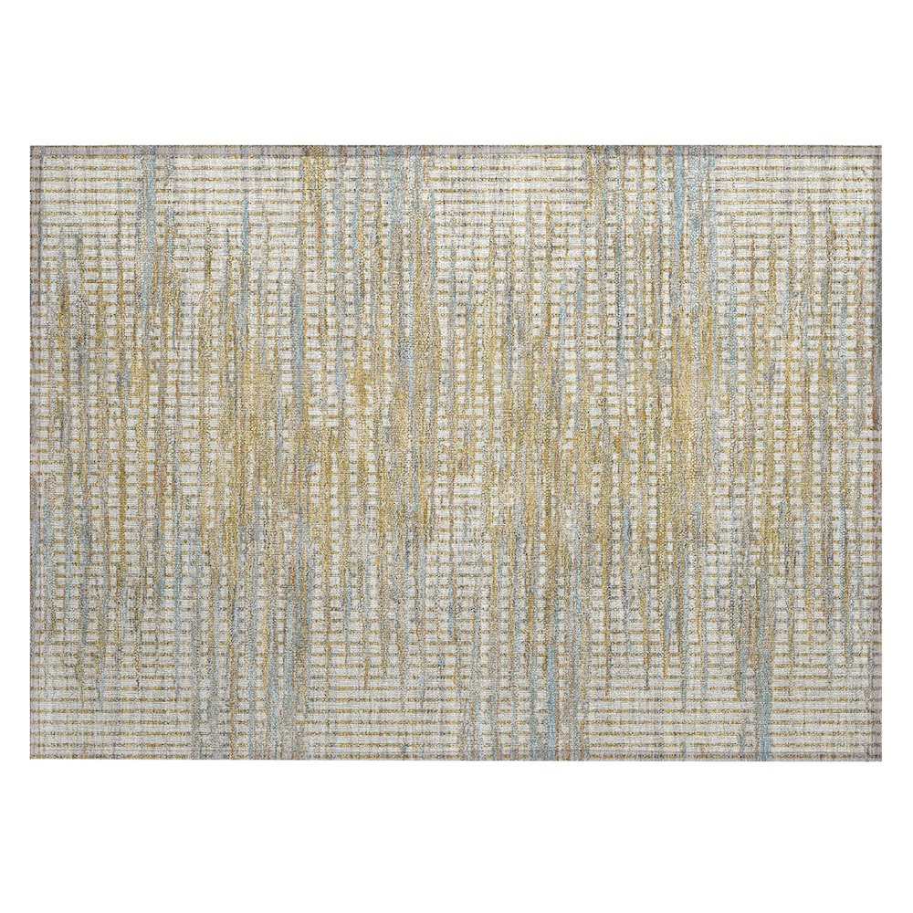 Machine Washable Indoor/Outdoor Chantille ACN2642 Ivory 1'8" x 2'6" Rug. Picture 1