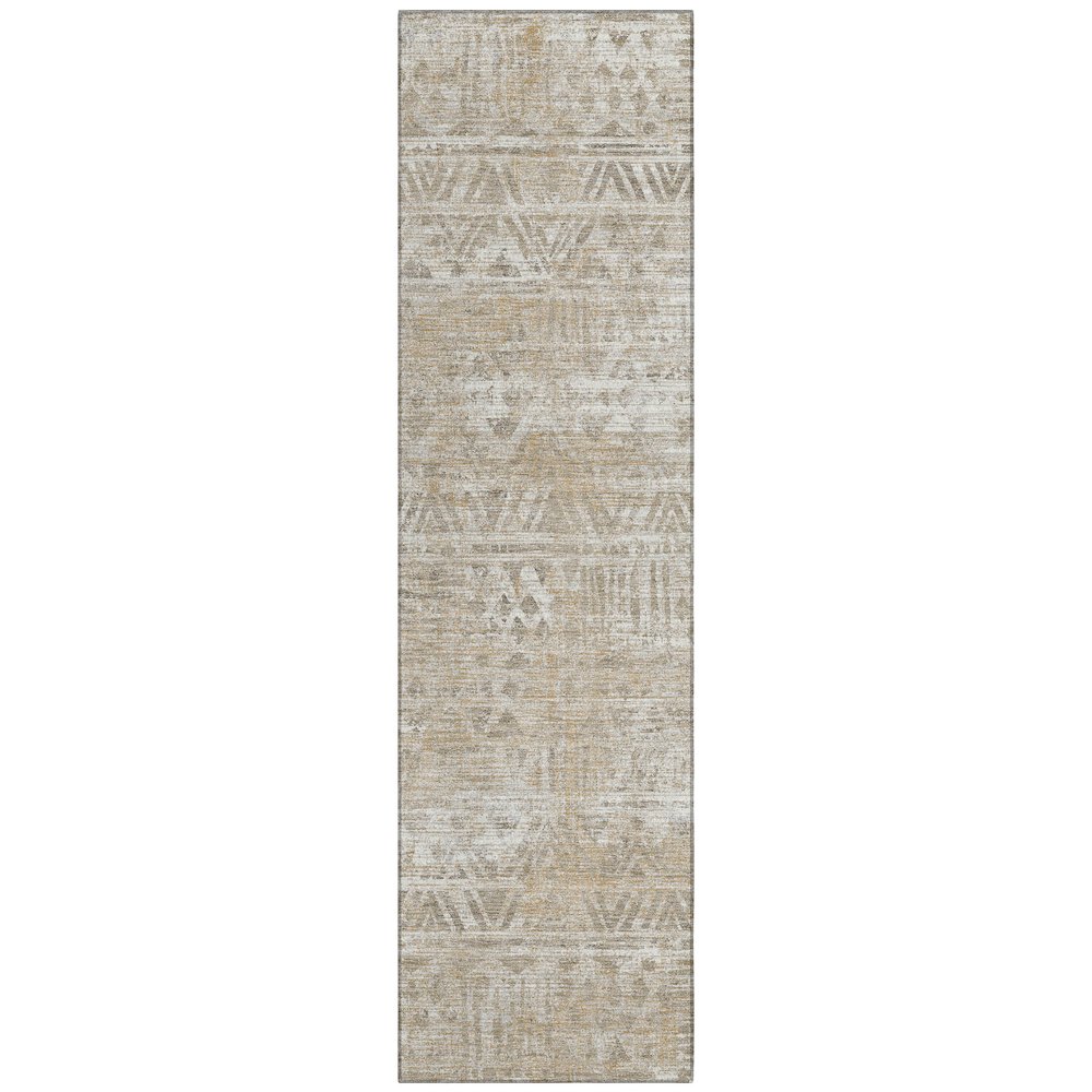Machine Washable Indoor/Outdoor Chantille ACN2645 Ivory 2'3" x 7'6" Runner Rug. Picture 1