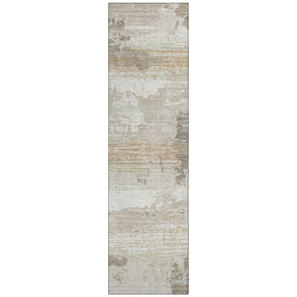 Machine Washable Indoor/Outdoor Chantille ACN2646 Ivory 2'3" x 7'6" Runner Rug. Picture 1