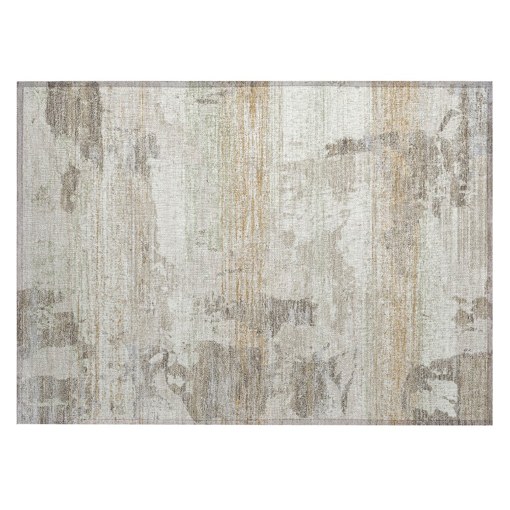Machine Washable Indoor/Outdoor Chantille ACN2646 Ivory 1'8" x 2'6" Rug. Picture 1