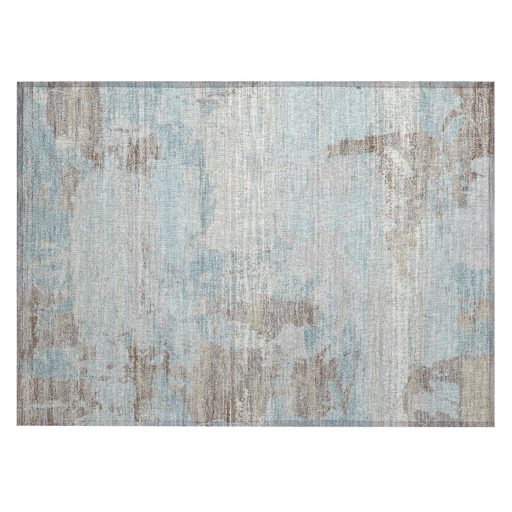 Machine Washable Indoor/Outdoor Chantille ACN2646 Blue 1'8" x 2'6" Rug. Picture 1
