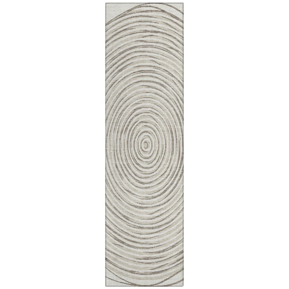 Machine Washable Indoor/Outdoor Chantille ACN2647 Ivory 2'3" x 7'6" Runner Rug. Picture 1