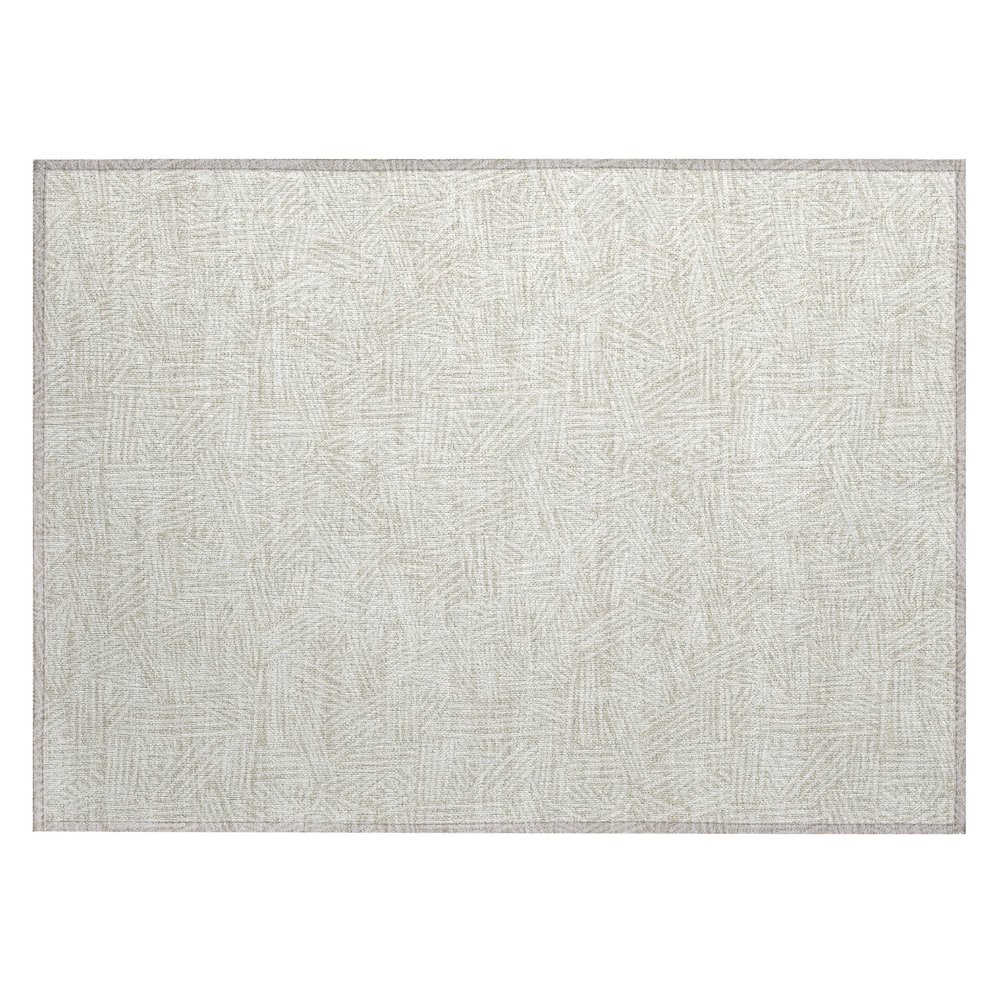 Machine Washable Indoor/Outdoor Chantille ACN2648 Brown 1'8" x 2'6" Rug. Picture 1