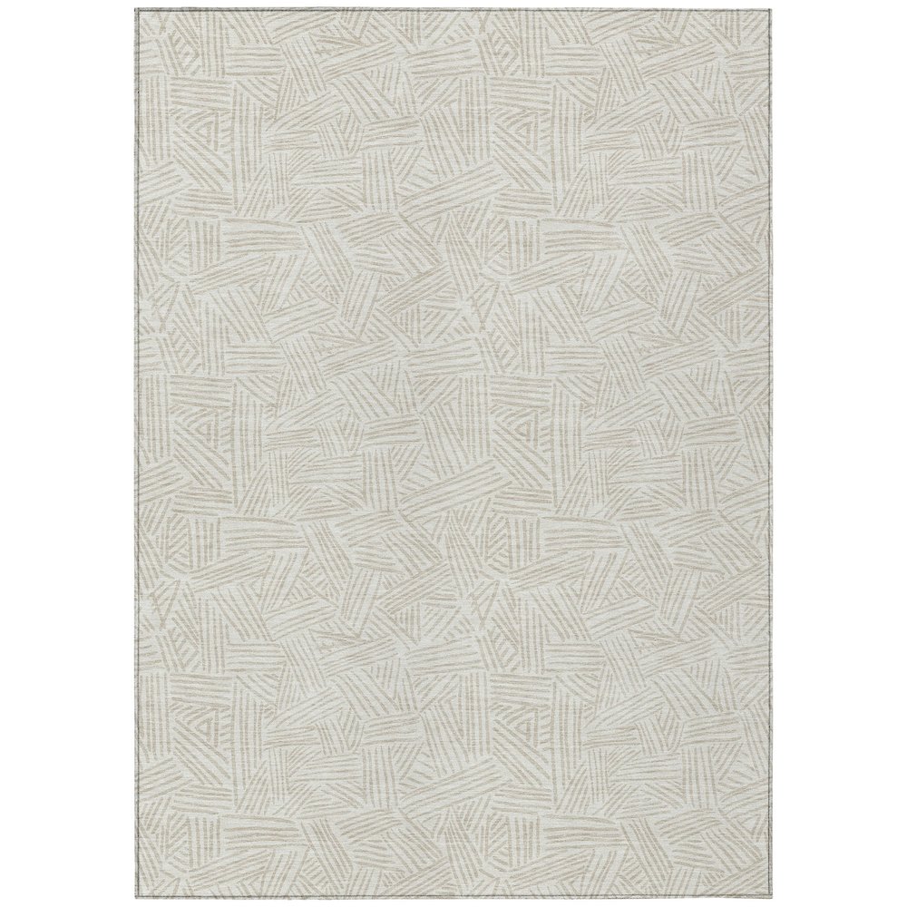 Machine Washable Indoor/Outdoor Chantille ACN2648 Ivory 2'6" x 3'10" Rug. Picture 1