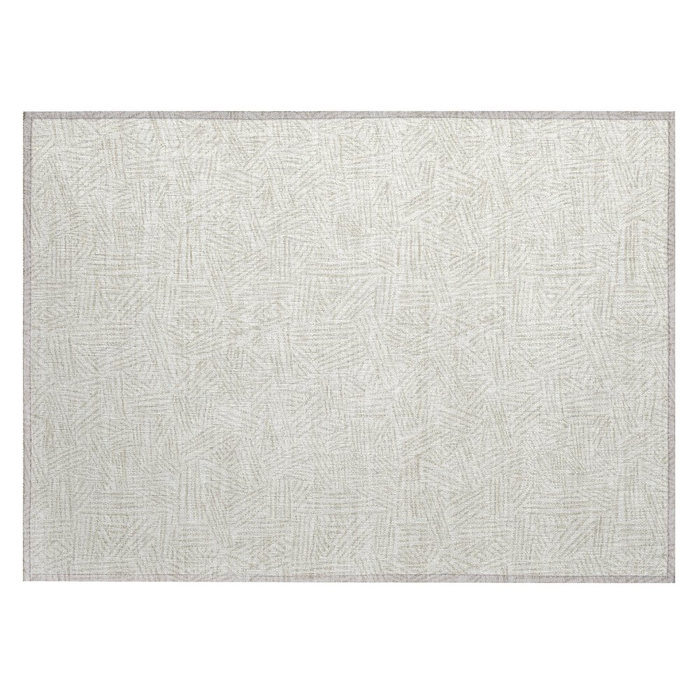 Machine Washable Indoor/Outdoor Chantille ACN2648 Ivory 1'8" x 2'6" Rug. Picture 1