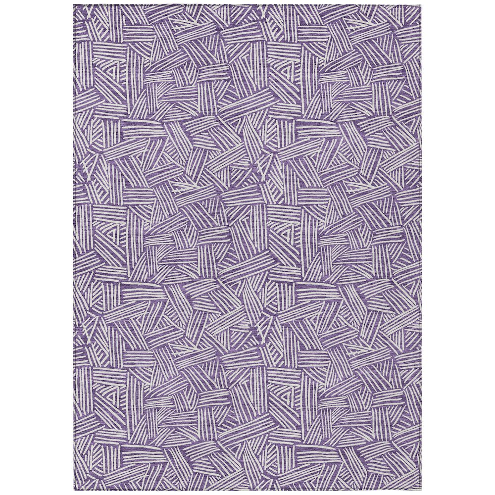 Machine Washable Indoor/Outdoor Chantille ACN2648 Purple 2'6" x 3'10" Rug. Picture 1