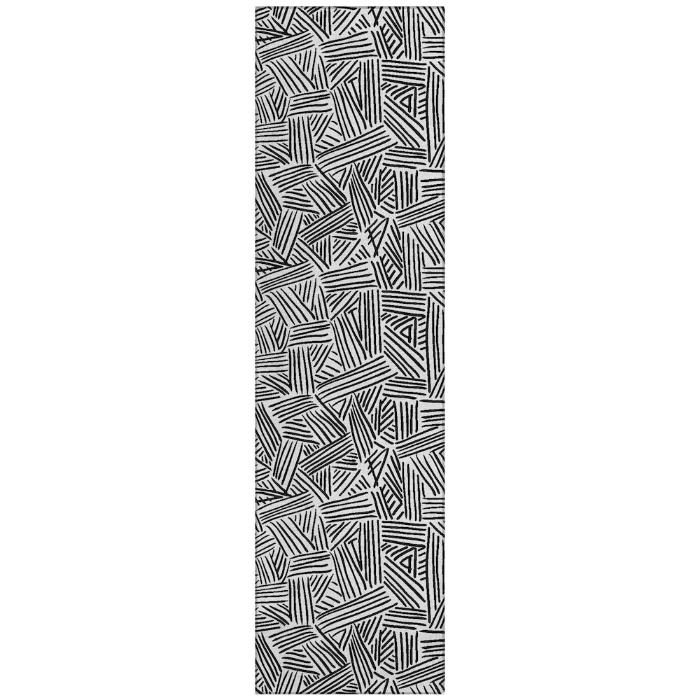 Machine Washable Indoor/Outdoor Chantille ACN2648 Ivory 2'3" x 7'6" Runner Rug. Picture 1