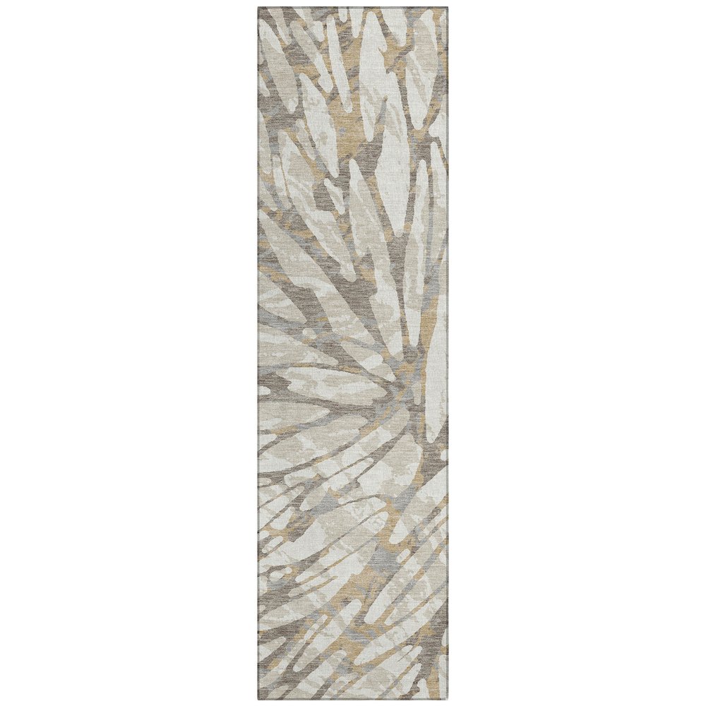 Machine Washable Indoor/Outdoor Chantille ACN2651 Ivory 2'3" x 7'6" Runner Rug. Picture 1