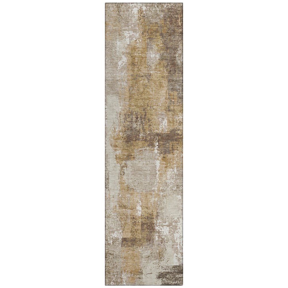 Machine Washable Indoor/Outdoor Chantille ACN2655 Brown 2'3" x 7'6" Runner Rug. Picture 1