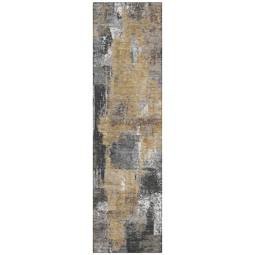 Machine Washable Indoor/Outdoor Chantille ACN2655 Gray 2'3" x 7'6" Runner Rug. Picture 1