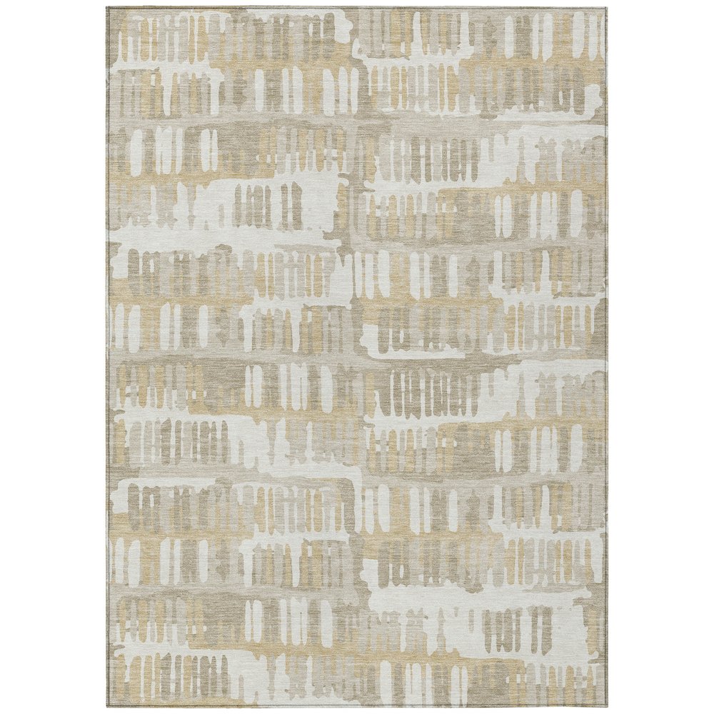 Machine Washable Indoor/Outdoor Chantille ACN2663 Ivory 2'6" x 3'10" Rug. Picture 1
