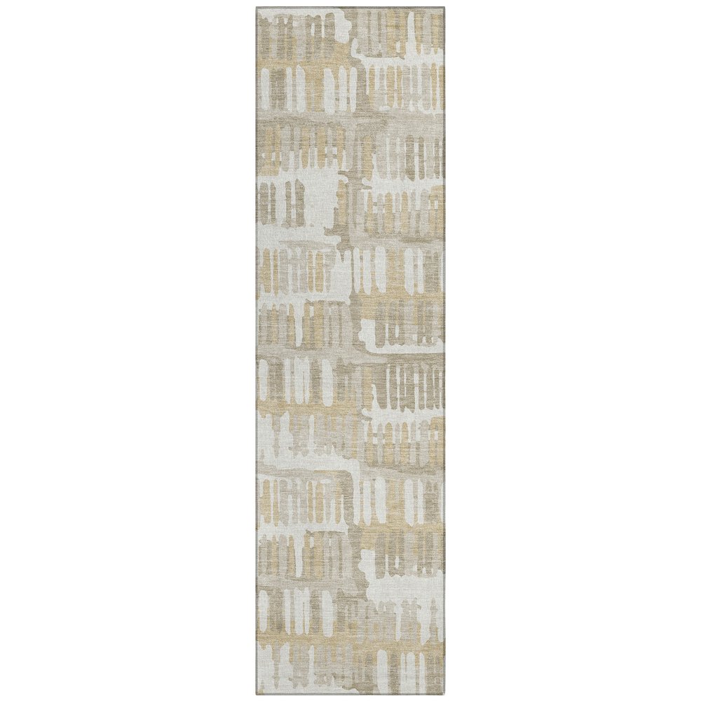 Machine Washable Indoor/Outdoor Chantille ACN2663 Ivory 2'3" x 7'6" Runner Rug. Picture 1