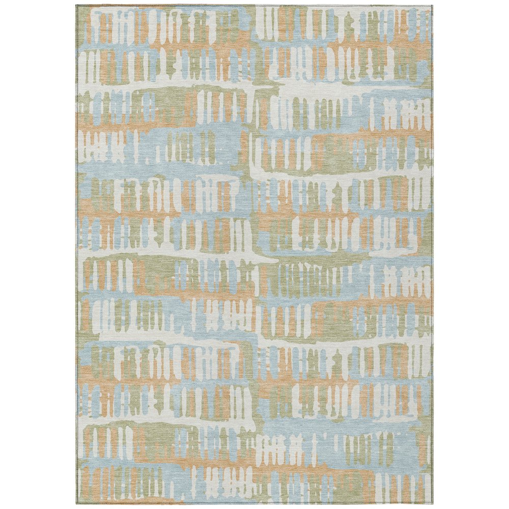 Machine Washable Indoor/Outdoor Chantille ACN2663 Blue 2'6" x 3'10" Rug. Picture 1