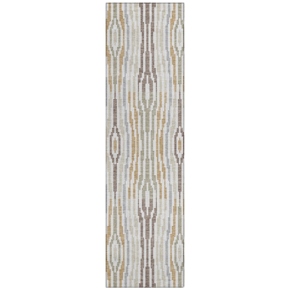 Machine Washable Indoor/Outdoor Chantille ACN2666 Ivory 2'3" x 7'6" Runner Rug. Picture 1