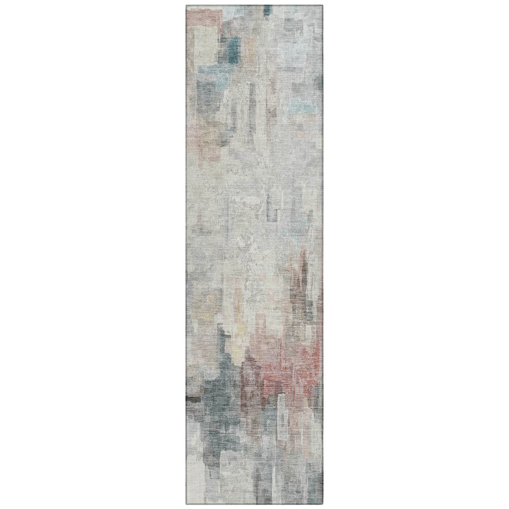 Machine Washable Indoor/Outdoor Chantille ACN2668 Ivory 2'3" x 7'6" Runner Rug. Picture 1