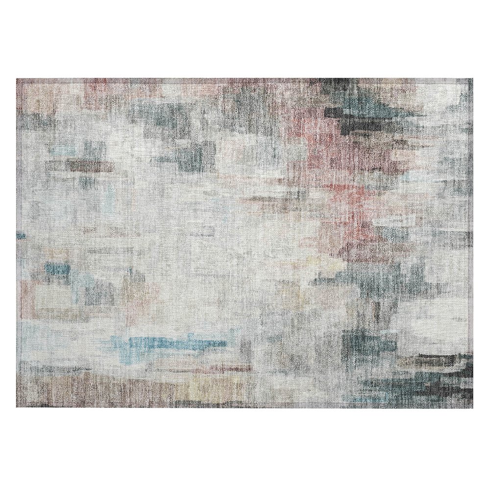 Machine Washable Indoor/Outdoor Chantille ACN2668 Ivory 1'8" x 2'6" Rug. Picture 1