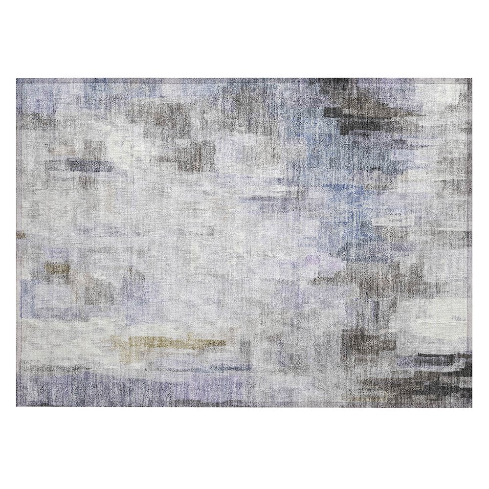 Machine Washable Indoor/Outdoor Chantille ACN2668 Purple 1'8" x 2'6" Rug. Picture 1