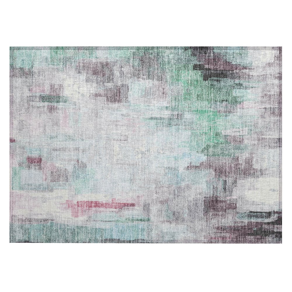 Machine Washable Indoor/Outdoor Chantille ACN2668 Blue 1'8" x 2'6" Rug. Picture 1