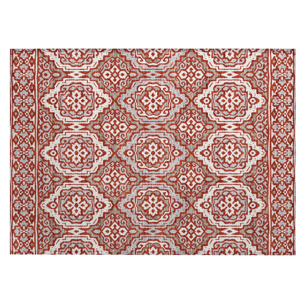 Machine Washable Indoor/Outdoor Chantille ACN2669 Red 1'8" x 2'6" Rug. Picture 1