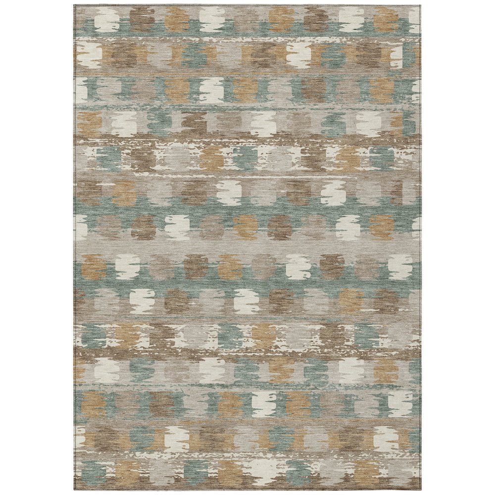 Machine Washable Indoor/Outdoor Chantille ACN2673 Green 2'6" x 3'10" Rug. Picture 1