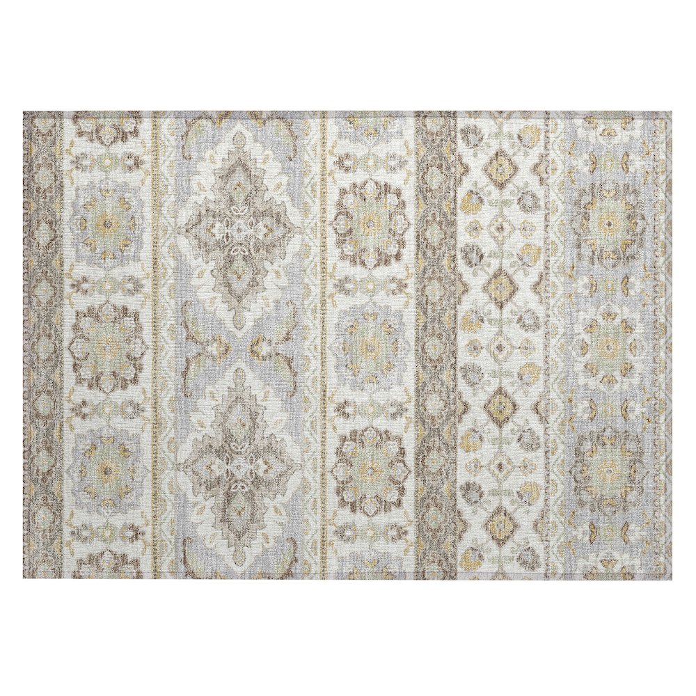 Machine Washable Indoor/Outdoor Chantille ACN2677 Ivory 1'8" x 2'6" Rug. Picture 1