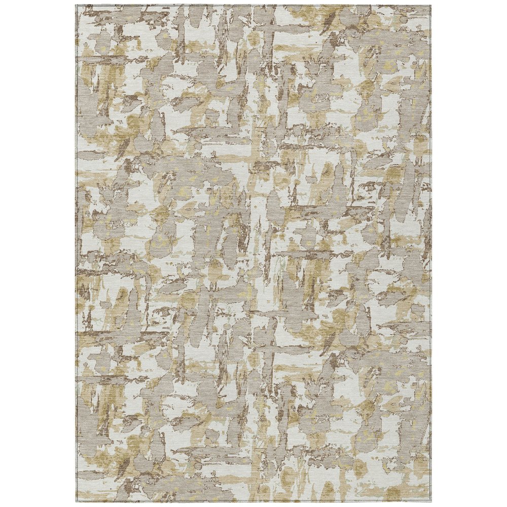 Machine Washable Indoor/Outdoor Chantille ACN2678 Ivory 2'6" x 3'10" Rug. Picture 1