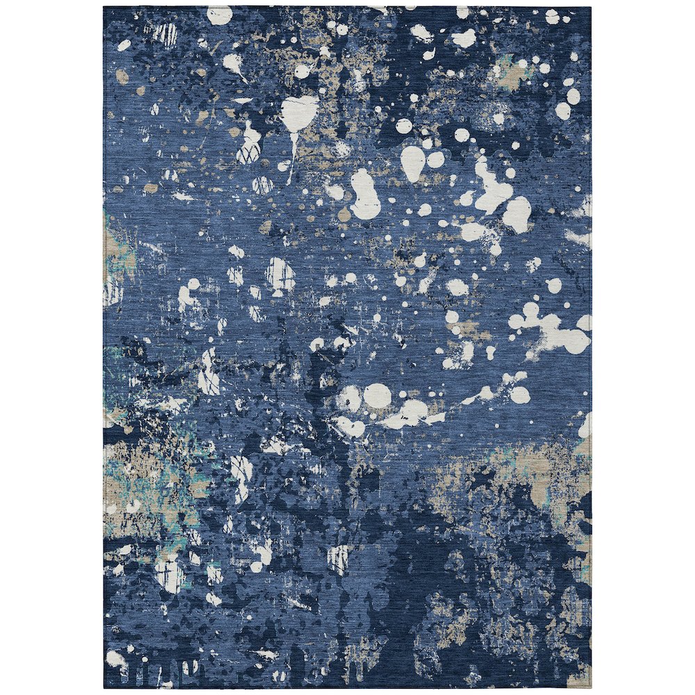 Machine Washable Indoor/Outdoor Chantille ACN2679 Blue 2'6" x 3'10" Rug. Picture 1