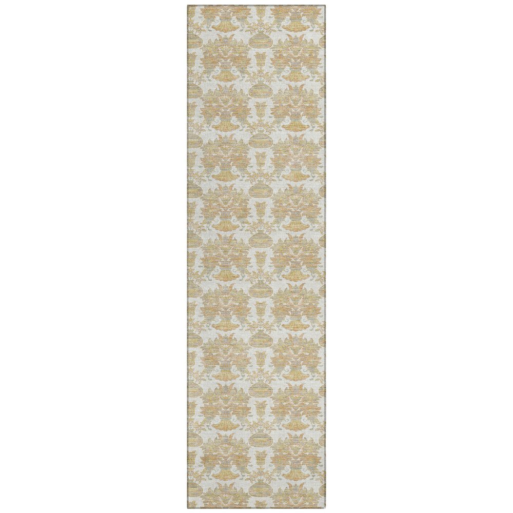 Machine Washable Indoor/Outdoor Chantille ACN2682 Ivory 2'3" x 7'6" Runner Rug. Picture 1