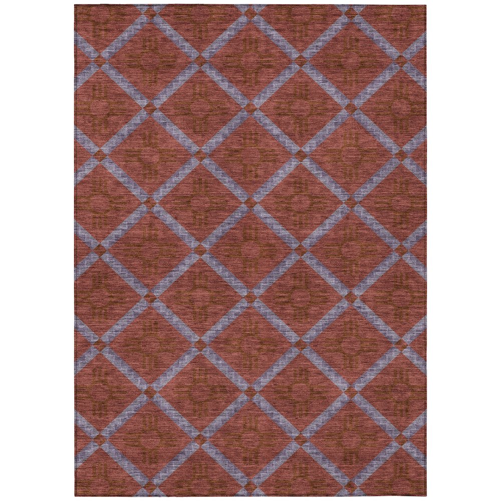 Machine Washable Indoor/Outdoor Chantille ACN2686 Red 2'6" x 3'10" Rug. Picture 1