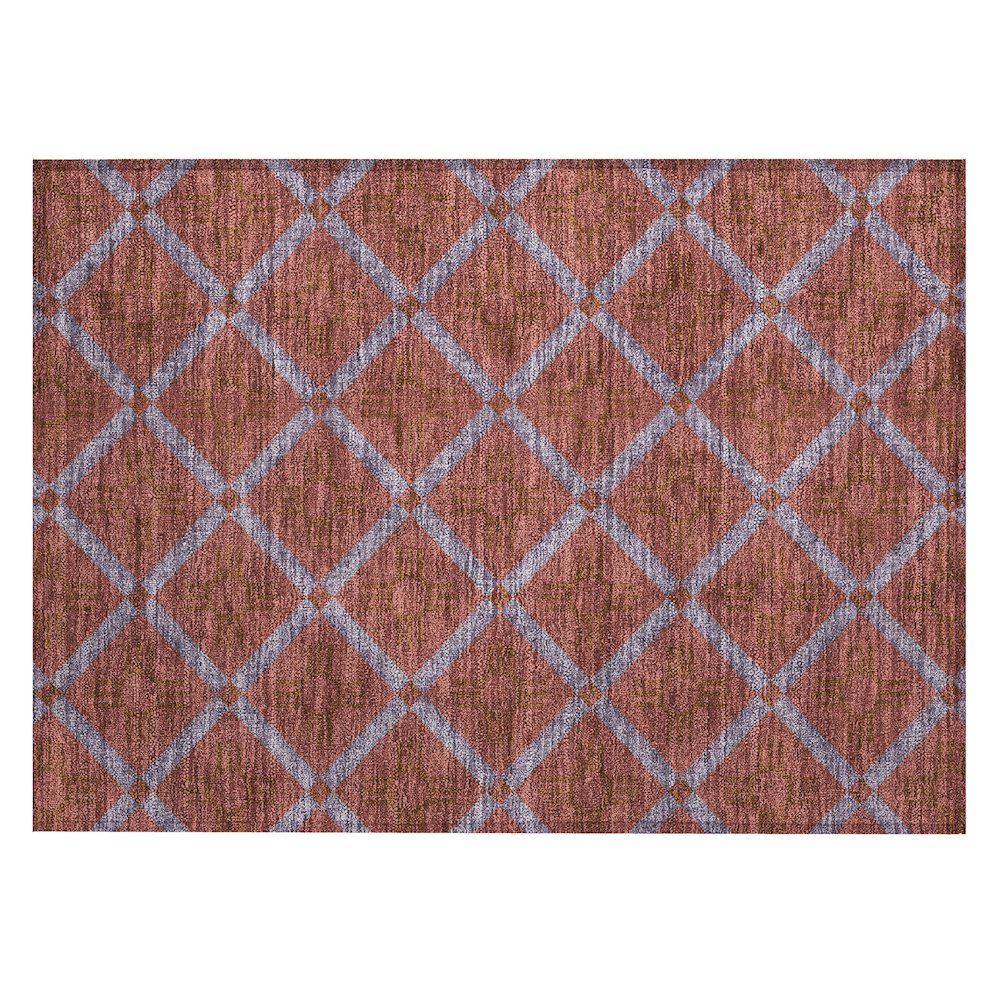 Machine Washable Indoor/Outdoor Chantille ACN2686 Red 1'8" x 2'6" Rug. Picture 1
