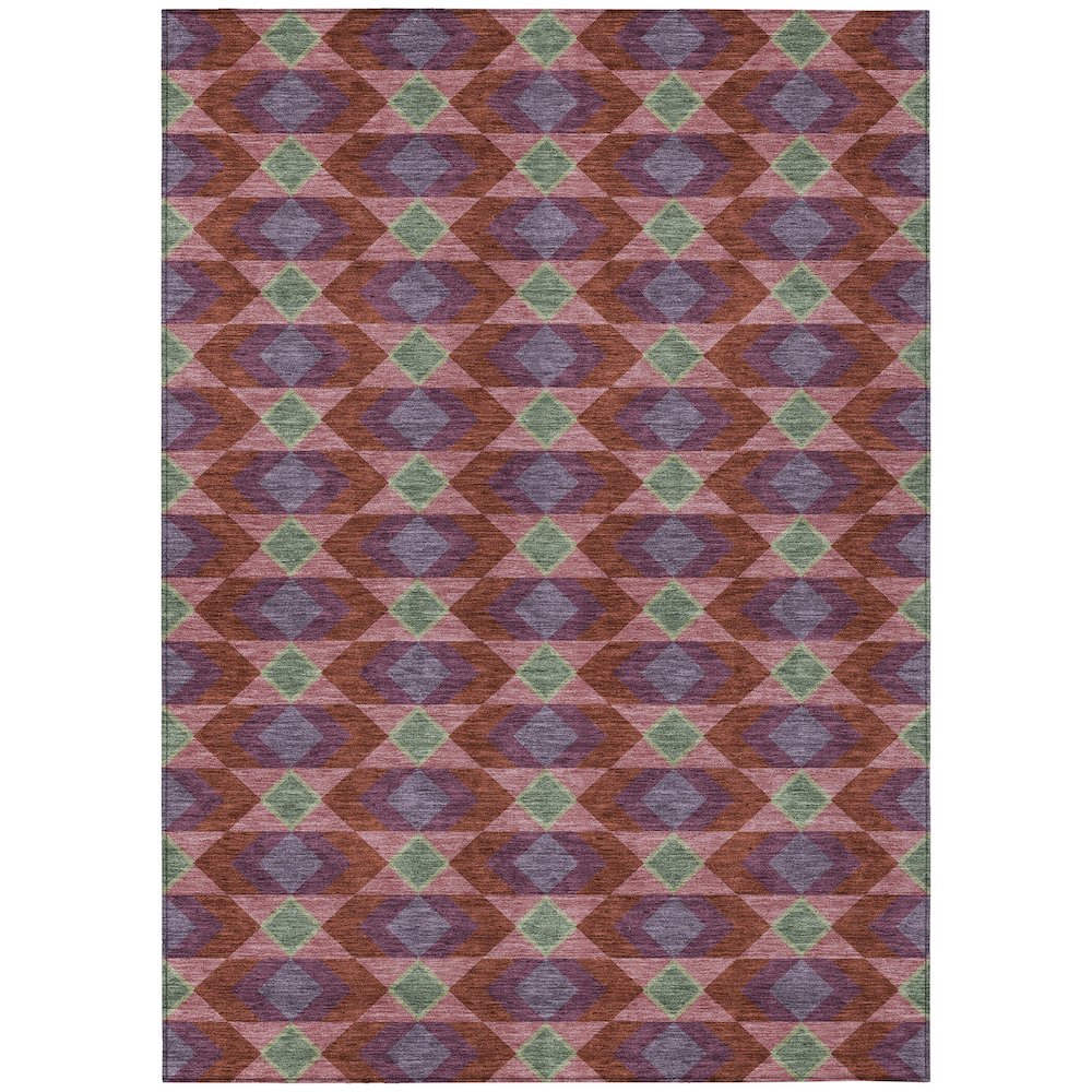 Machine Washable Indoor/Outdoor Chantille ACN2687 Red 2'6" x 3'10" Rug. Picture 1