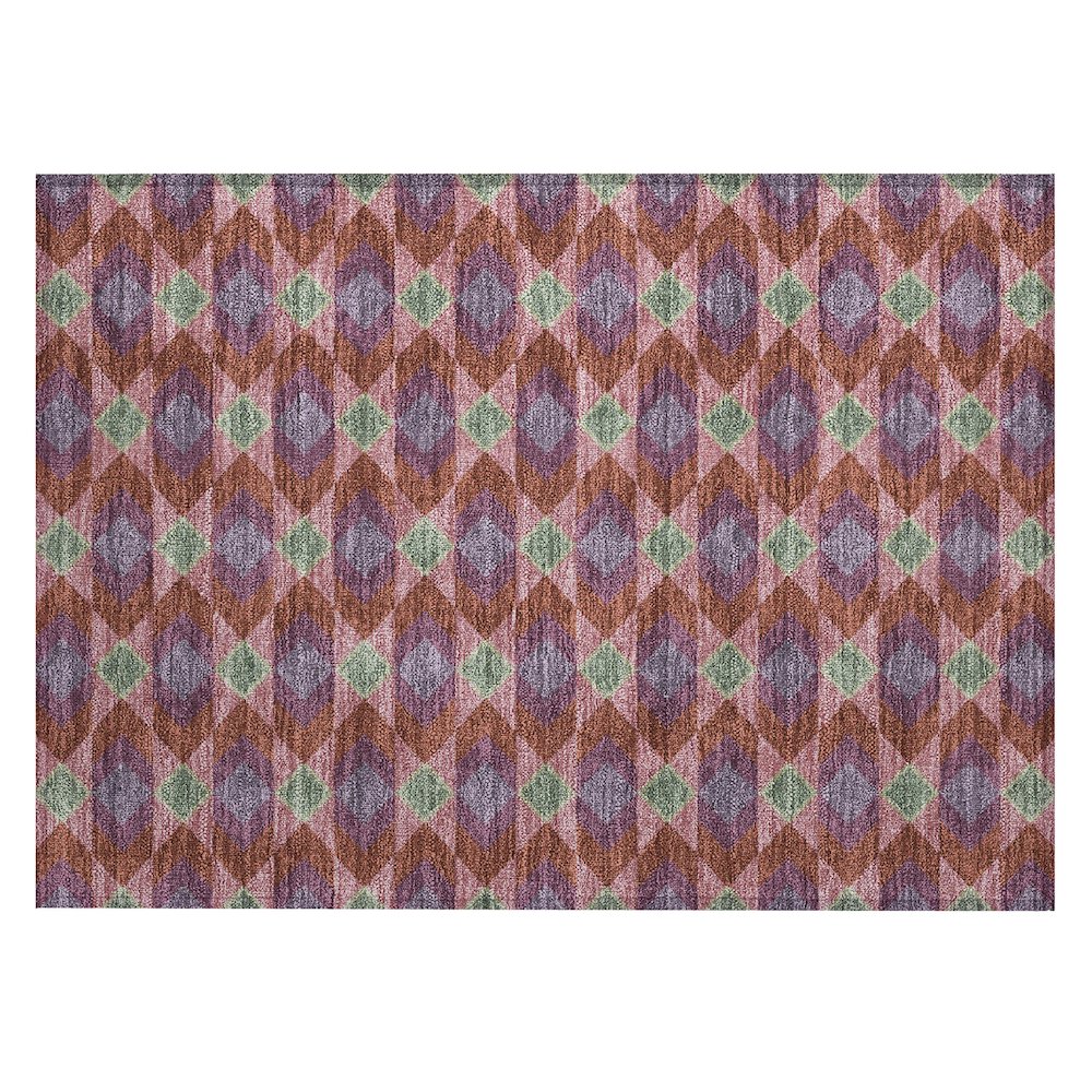 Machine Washable Indoor/Outdoor Chantille ACN2687 Red 1'8" x 2'6" Rug. Picture 1