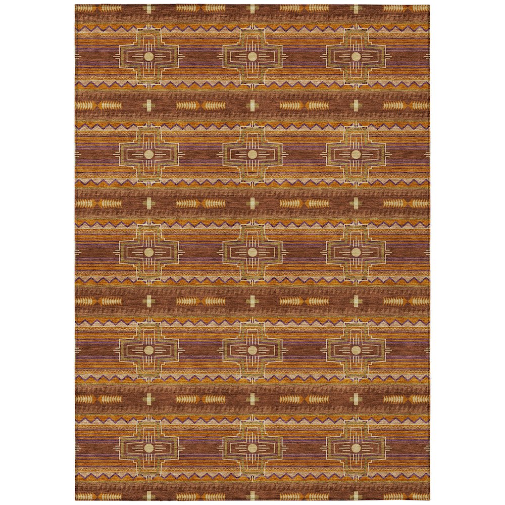 Machine Washable Indoor/Outdoor Chantille ACN2688 Red 2'6" x 3'10" Rug. Picture 1