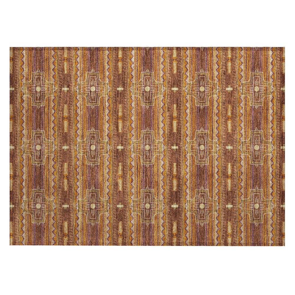 Machine Washable Indoor/Outdoor Chantille ACN2688 Red 1'8" x 2'6" Rug. Picture 1
